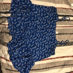 Peplum casual tank top